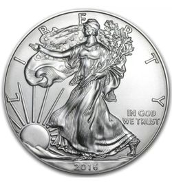 (3) 2016 1 oz American Silver Eagle GEM BU $1 Coin 999 Fine Silver