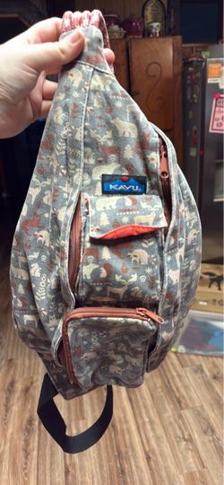 KAVU Sling Bag Forest Animal Print