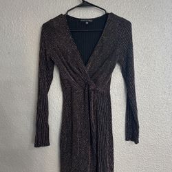 Black Gold Silver Dress