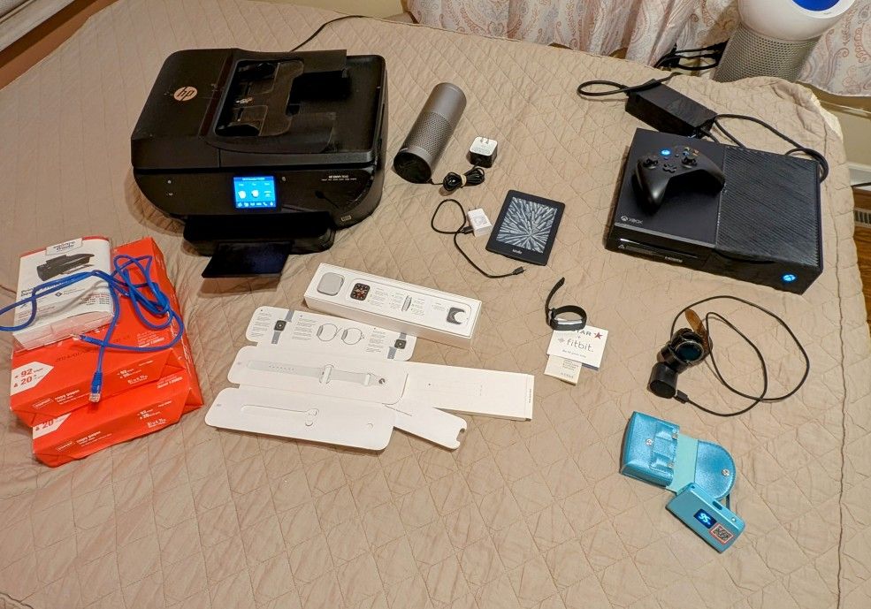 Electronics Lot- TVs, Apple Fitbit Watch, Printer, Xbox. Must Go