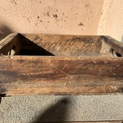 Vintage Coke Bottle Wood Box 