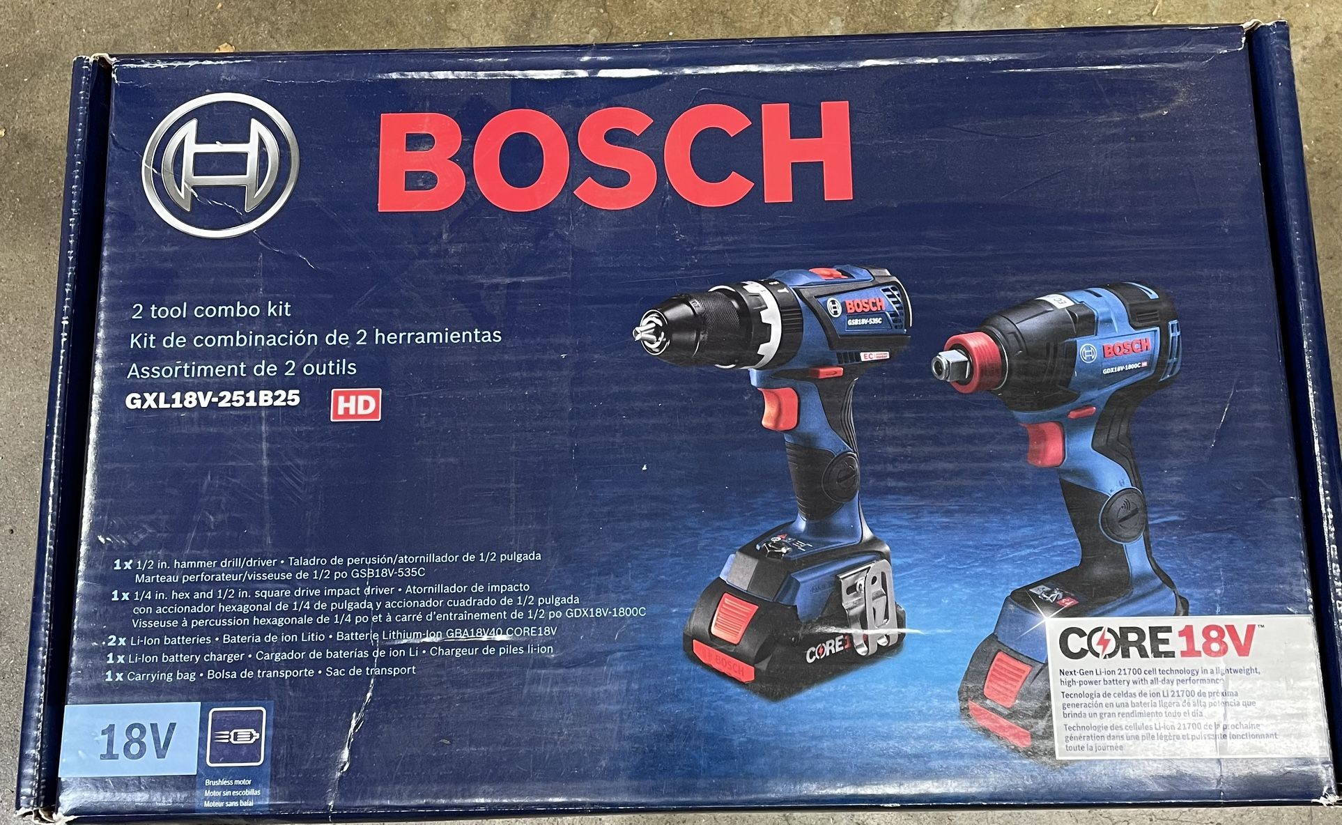 New 18V Bosch Brushless Combo Kit