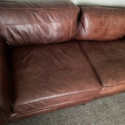 5 Pieces Leather Sectional