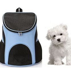 Pet Travel Backpack for Small Dogs - Fits Pets up to 12 lbs | Dog and Cat Carrier Travel Backpack with Breathable Mesh Ventilation for Hiking, Camping