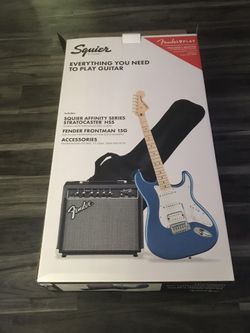 Squier Guitar With Amp
