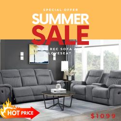 2 PC RECLINER SOFA AND LOVESEAT