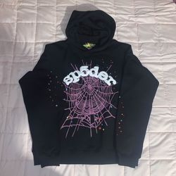 Black And Pink Hoodie Size M