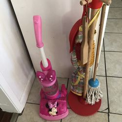 Melissa & Doug Broom Set & Minnie Vacuum