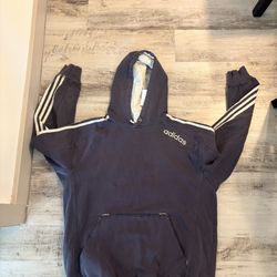 Dark Blue Adidas Vintage Hoodie 