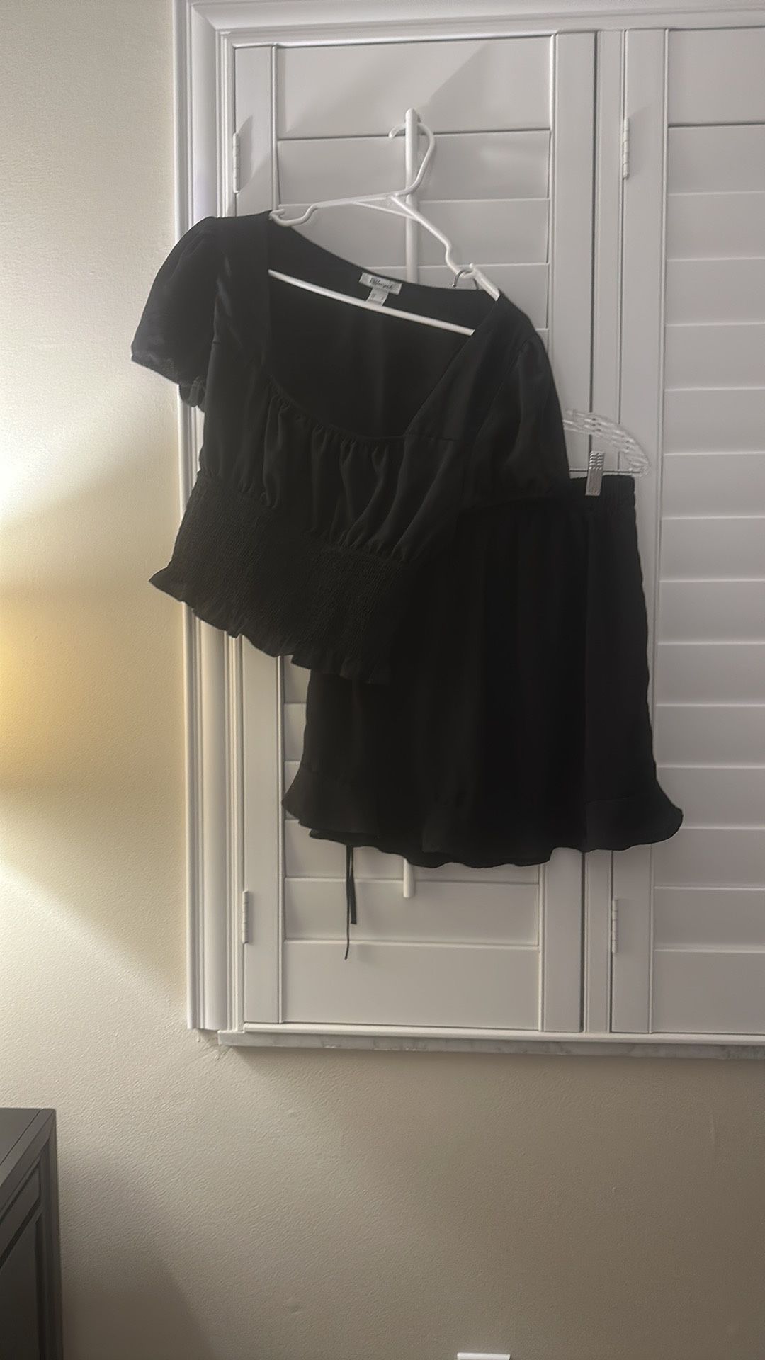 Crop Top And Mini Skirt Set