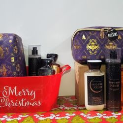 ❤ Bath & Body Works Into The Night Christmas Basket ❤