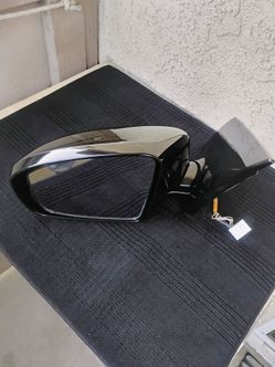 2014 Nissan Murano Driver Left Side View Power Door Mirror OEM Black $80.