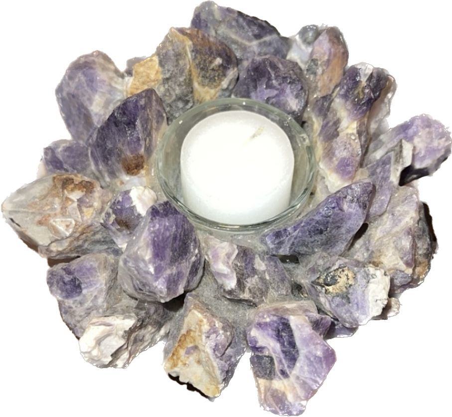 Amethyst Candle Holder