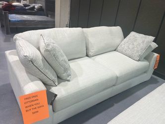 High quality durable sofa and ottoman  reversible cushions