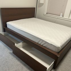Queen bed and mattress