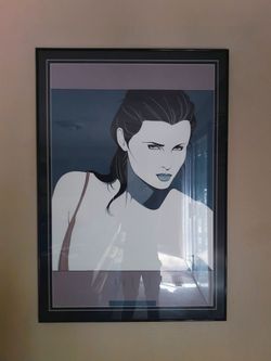 Vintage Patrick Nagel “Commemorative #14” Framed Fine Art Print