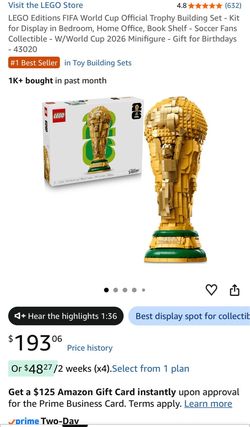 LEGO Editions FIFA World Cup Official Trophy Building Set - Kit