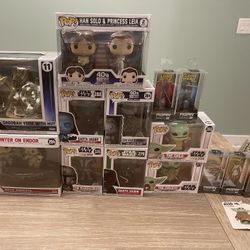 Star Wars Funko Pops And Fig pins