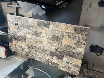 Faux marble table