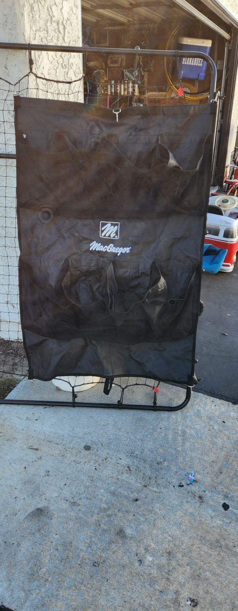 Macgregor Baseball/ Softball Helmet/ Glove Dugout Caddy. $50