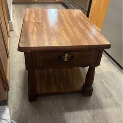 Great Moving Deal Brown One Drawer Nightstand Or End Table Moving It Must Go