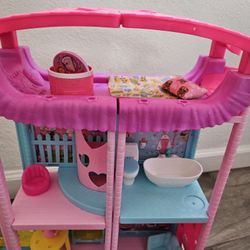 Mini Barbie House And Playground Include 