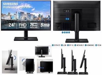 Two - SAMSUNG FT45 Series 24-Inch FHD 1080p Computer Monitor