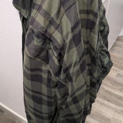 Shima Green Flannel  Motorcycle Jacket