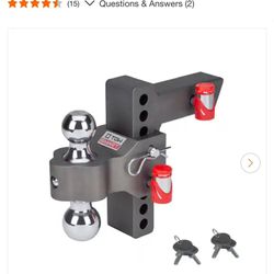 TowSmart Class 5, 12,500 Ibs. 6 in. Drop to 6 in. Rise, Adjustable Trailer Hitch Dual Ball Mount