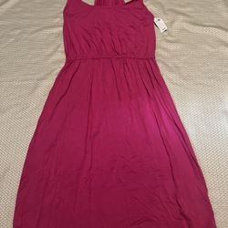 New Woman’s Size Medium Old Navy Hit Pink Tank Dress 