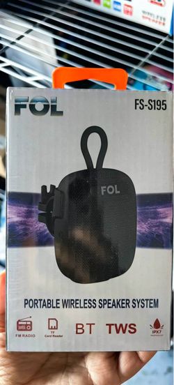 🎵 Music Anywhere, Rain or Shine! FOL Portable Wireless Speaker (FS-S195) 🎧