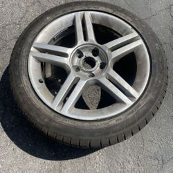 1 Only - 235/45r17 5x112 5x4.41 Stock Audi A3 A4 Mercedes Vw Audi New Tire!!!!