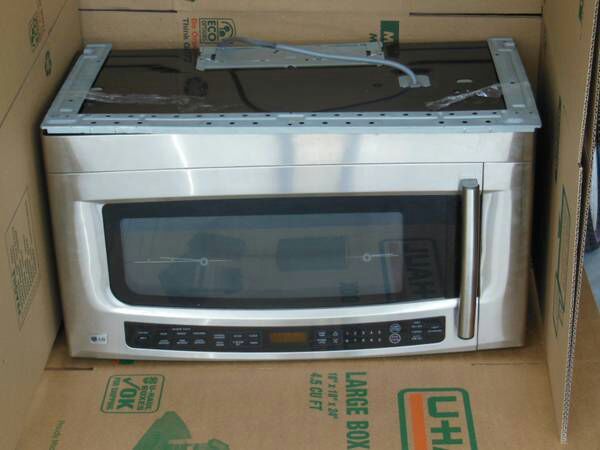 LG LMVM2055ST Over-The-Range Stainless Steel Microwave Oven 1100 Watts.