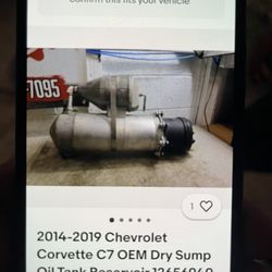 Corvette Dry Sump Oil Tank