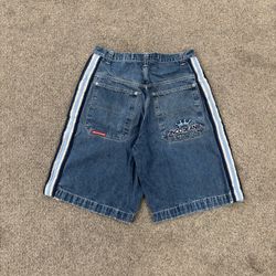 NOT REAL PRICE!!! Send me offers!!! 90s baggy grail Jnco side stripes jorts men’s size 32