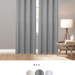 Blackout Window Curtains - Gray - 50 X 84 - 2 Panels