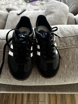 Boys black adidas sambas
