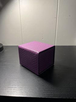 Purple Dragon Scale Legion Deck Box /w 60 Glossy White traditional Playing Card Sleeves (read description)