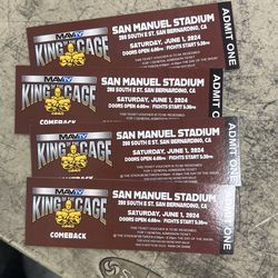 Got 4 Tickets For King Of The Cage 