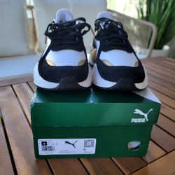 Brand New Puma Women’s Sneakers - Size 8 - Unique Gold & Black Colorway!