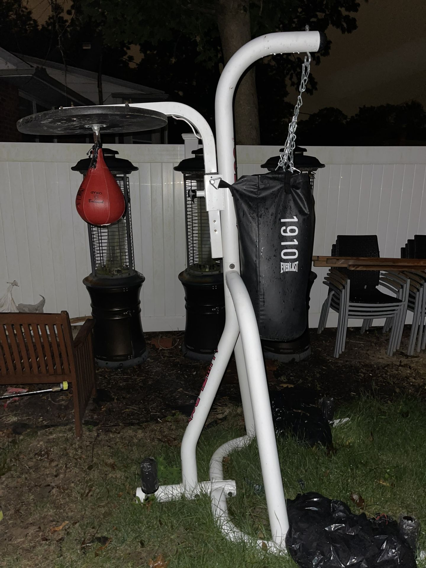 Punching Bag And Speed Bag Stand