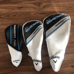 Callaway Paradym Ai Smoke Wood Head Cover Set  Driver, Wood & Hybrid HC