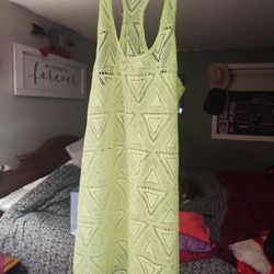 Mint Green Body Cover Over Swimming Suite