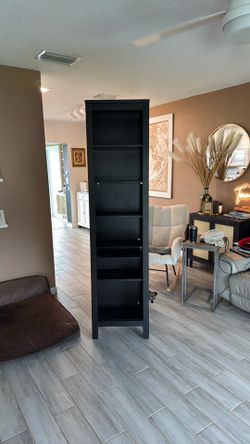 Tall Bookcase Dark Brown/Black