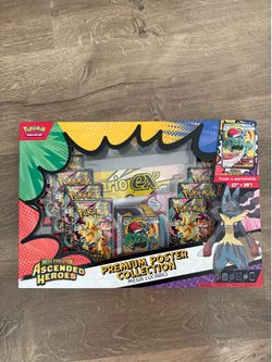 Lucario gardevior ascended heroes poster collection new sealed pokemon