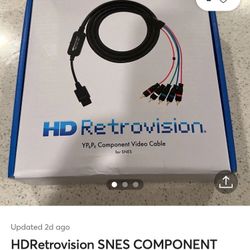 Super Nintendo HD RETROVISION wires (BEST OF THE BEST FOR NEWER TVs)