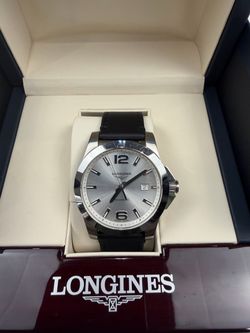 Longines Conquest Watch Ref. # L3.659.4 with Ritchie Leather Strap (Watch and Box Only)