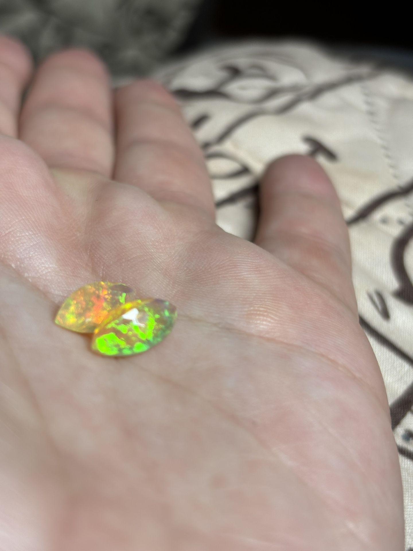 1 Ct And 1.55 Ct Welo Opal Faceted SALE 
