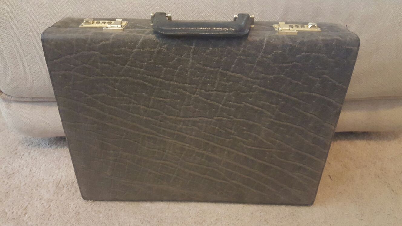 Sudhaus Elephant Hide Skin Attaché Briefcase