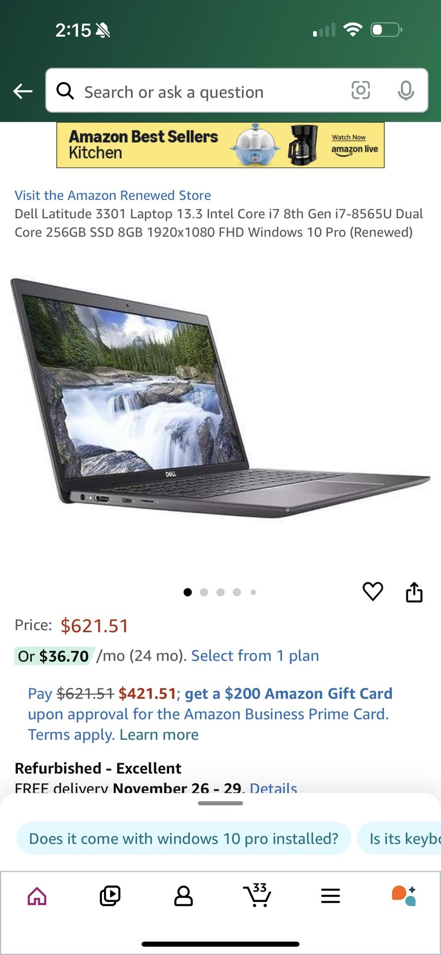 13 INCH DELL LAPTOPWITH 30day WARRANTY DELIVERY IS AVAILABLE